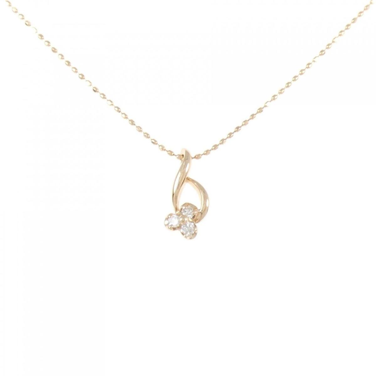 K10PG ダイヤモンド ネックレス 0.06CT【中古】|KOMEHYO ONLINESTORE 店