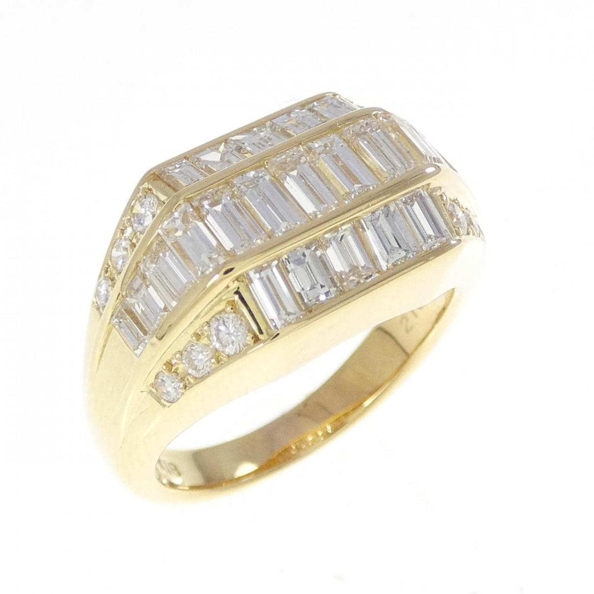 K18YG ダイヤモンド リング 2.10CT【中古】