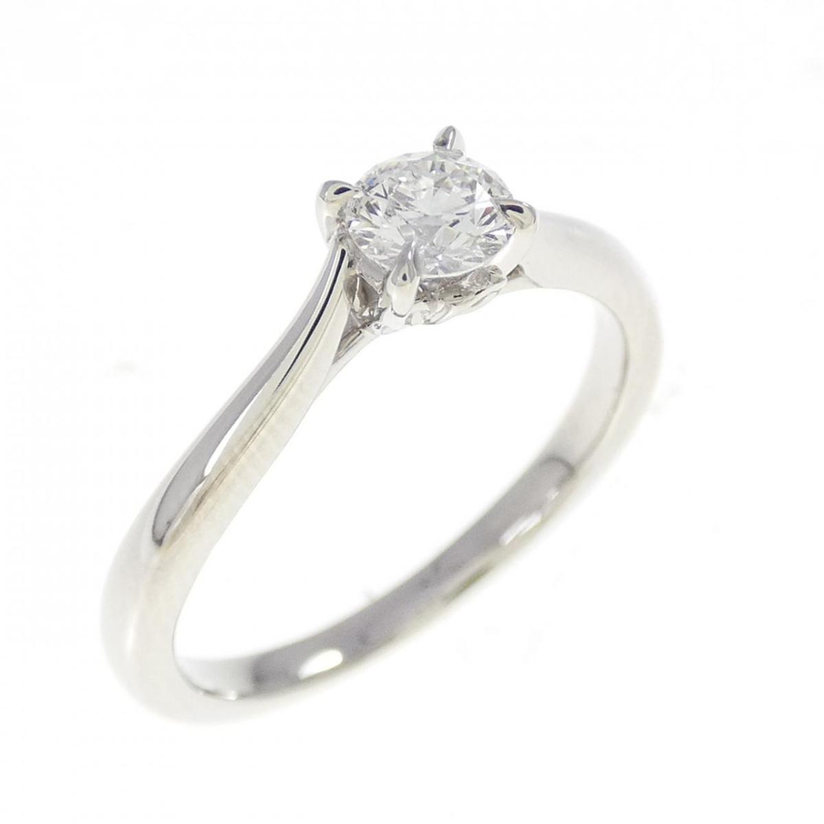 PT950 ダイヤモンド リング 0.285CT F SI1 3EXT【中古】