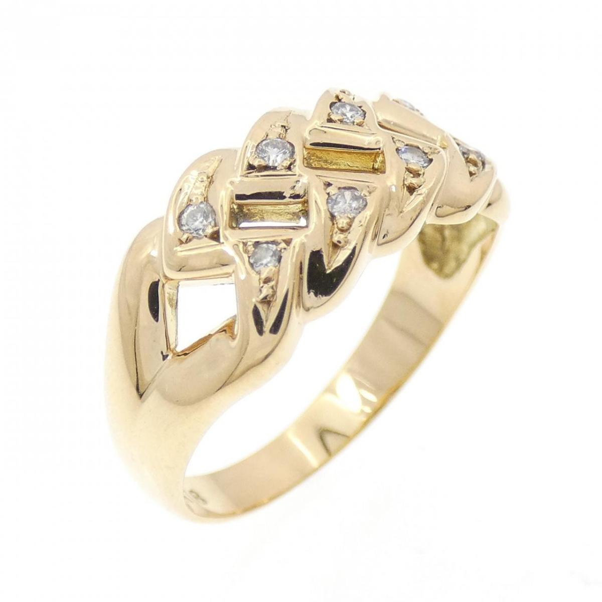 K18YG ダイヤモンド リング 0.08CT【中古】