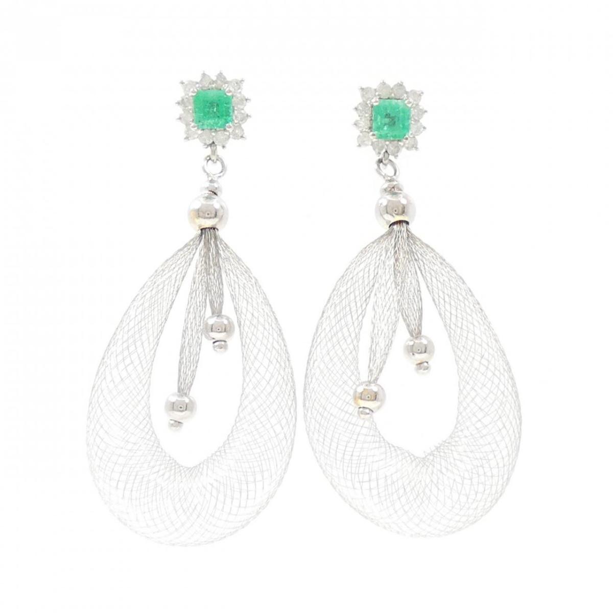 K14WG エメラルド ピアス 0.54CT【中古】｜KOMEHYO ONLINESTORE 店