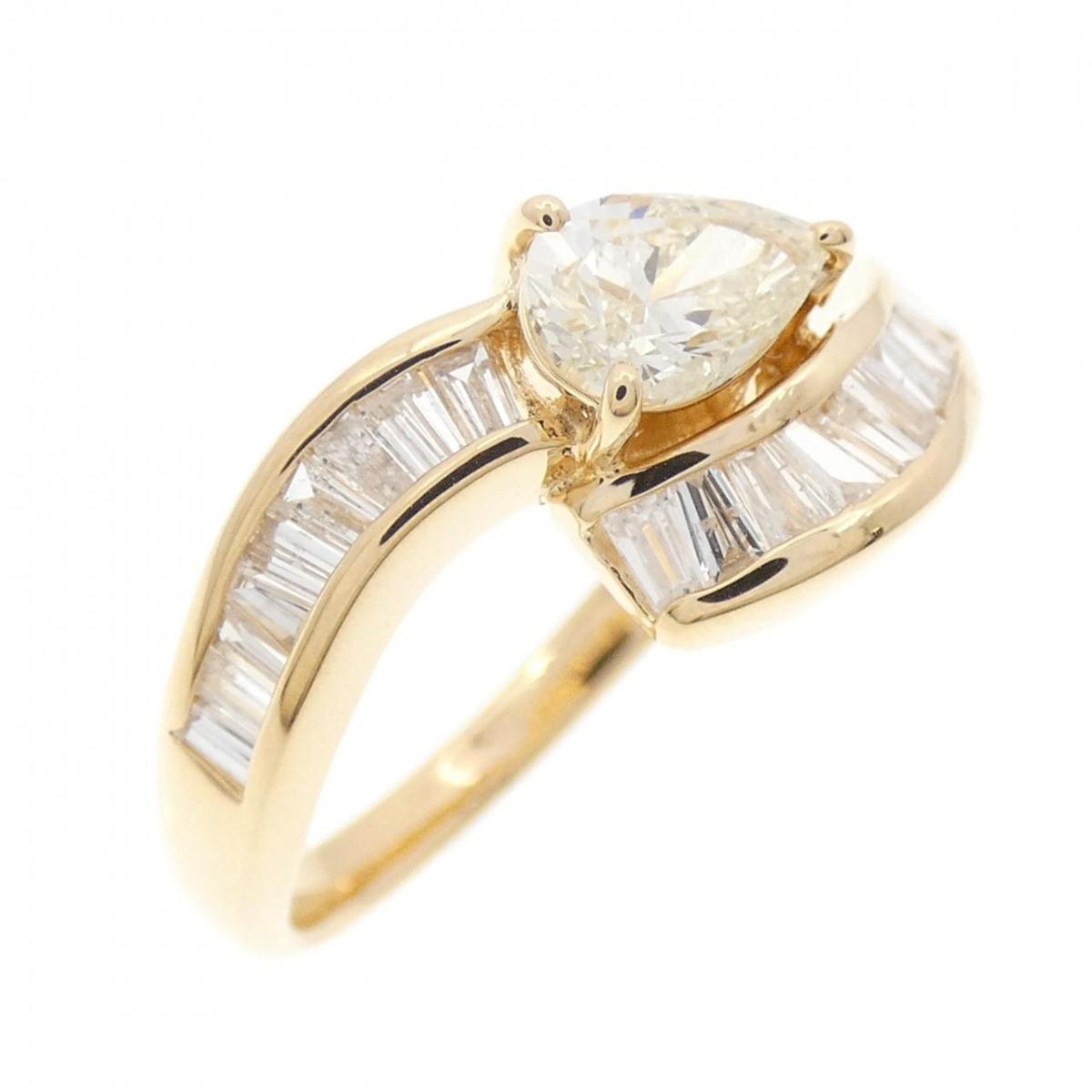 K18YG ダイヤモンド リング 1.09CT【中古】