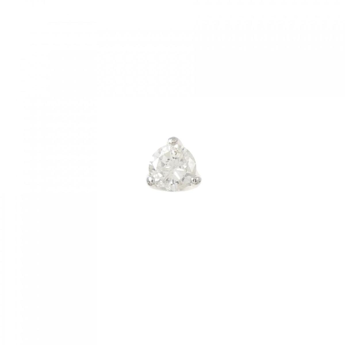 PT900 ダイヤモンド ピアス 0.15CT 片耳【中古】