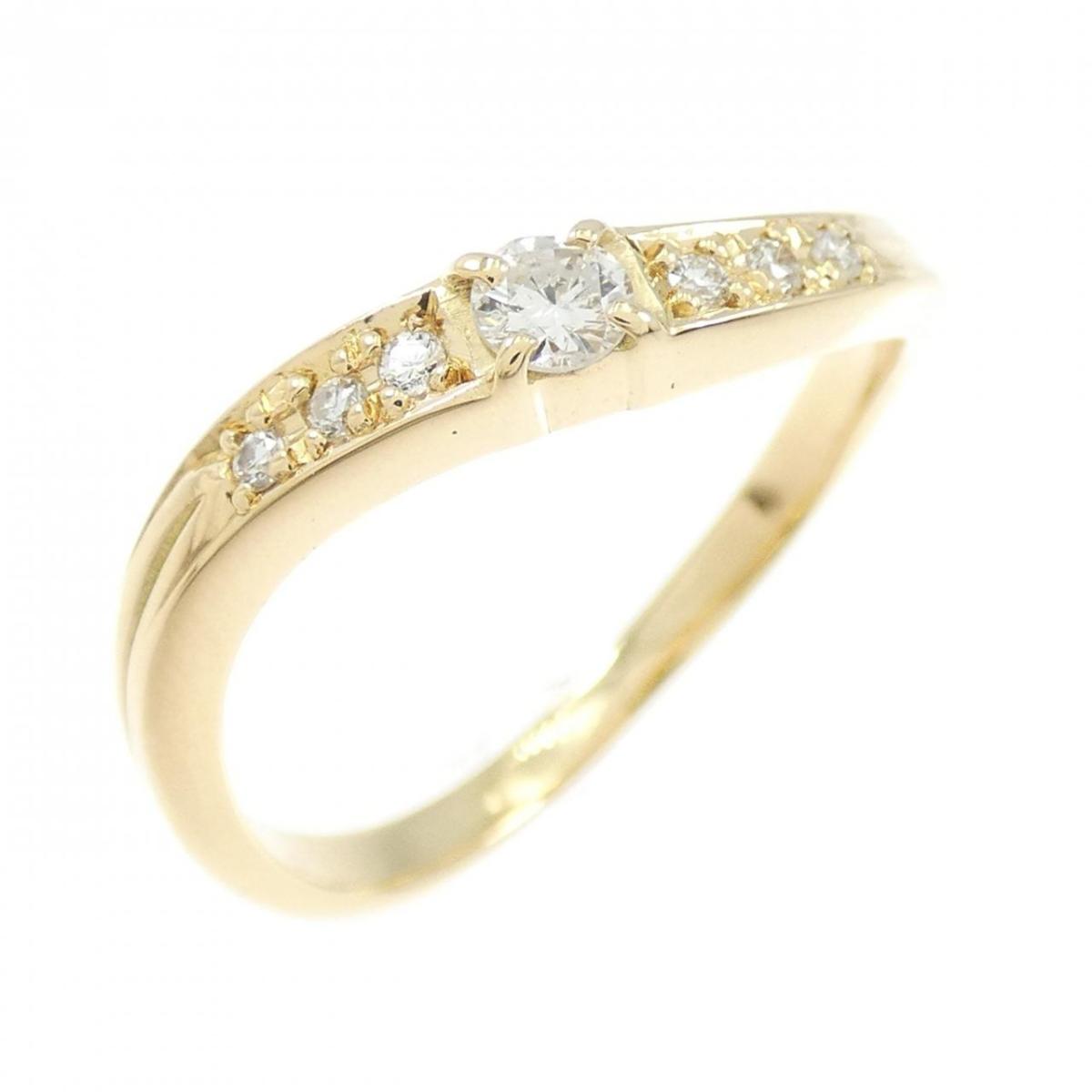 K18YG ダイヤモンド リング 0.09CT【中古】