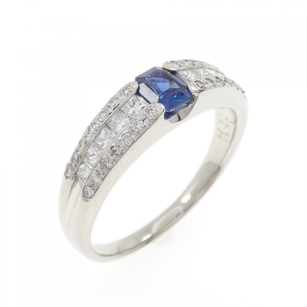 PT900 サファイヤ リング 0.45CT【中古】