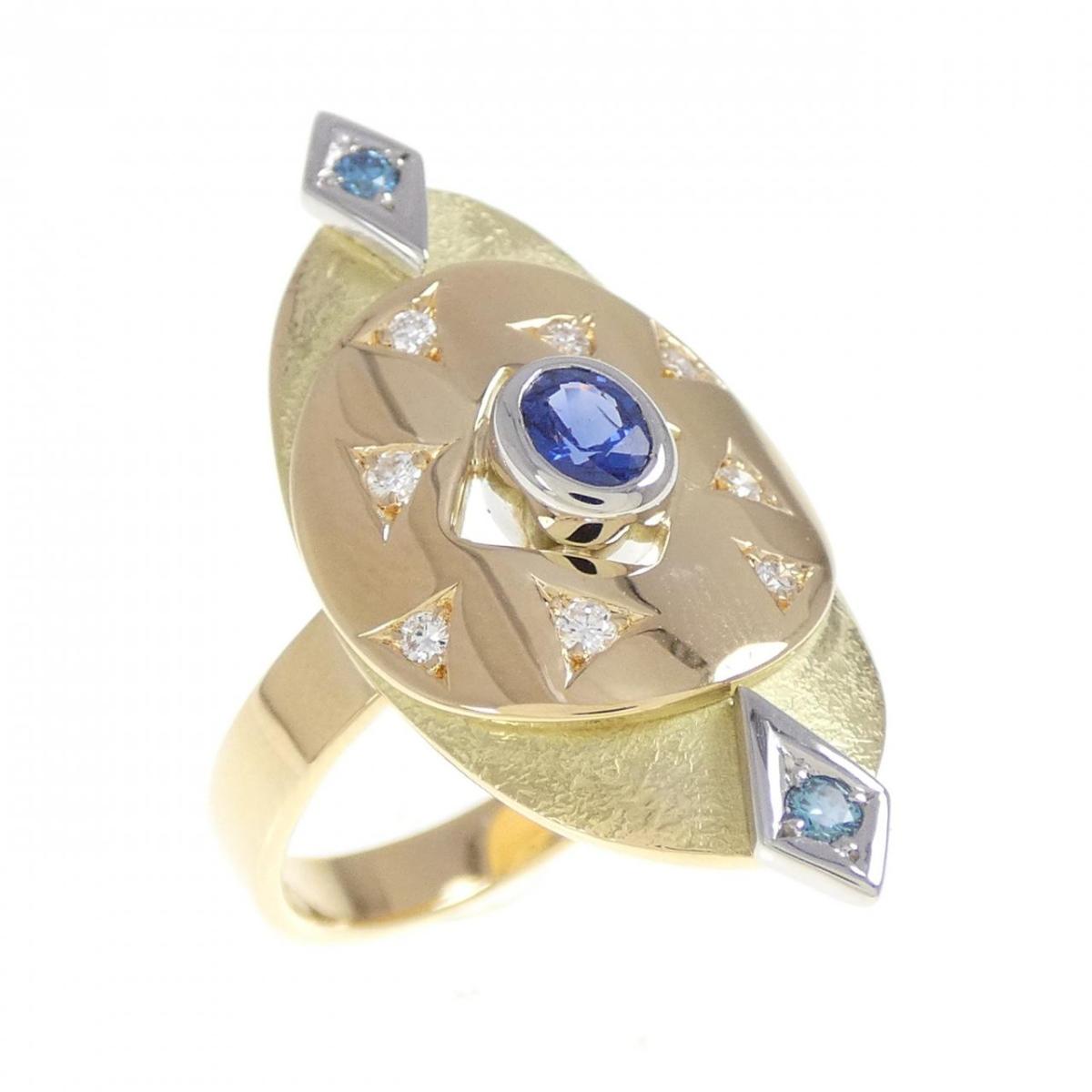 K18YG/PT900 サファイヤ リング 0.23CT【中古】｜KOMEHYO ONLINESTORE 店