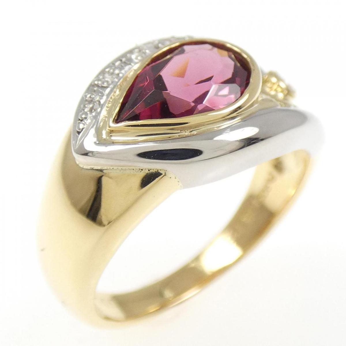 K18YG/PT900 ガーネット リング 1.35CT【中古】|KOMEHYO ONLINESTORE 店