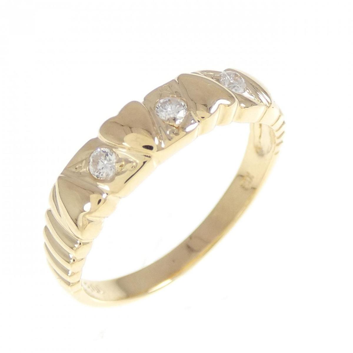 K18YG ハート ダイヤモンド リング 0.08CT【中古】|KOMEHYO ONLINESTORE 店