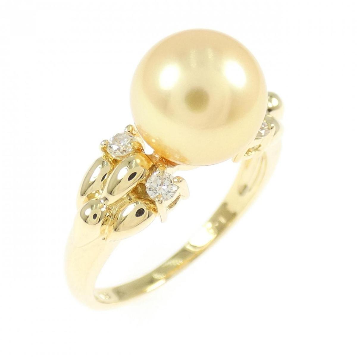 K18YG アコヤパール リング 8.5mm【中古】