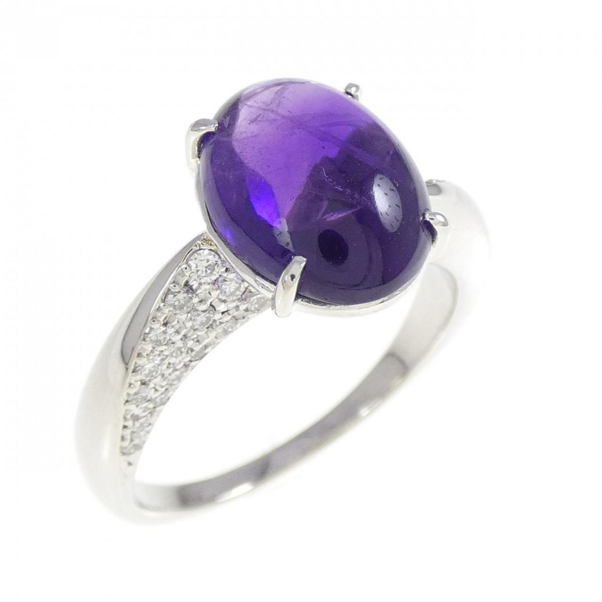 PT900 アメジスト リング 3.24CT【中古】