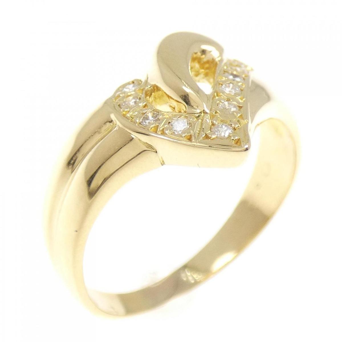 K18YG ダイヤモンド リング 0.11CT【中古】