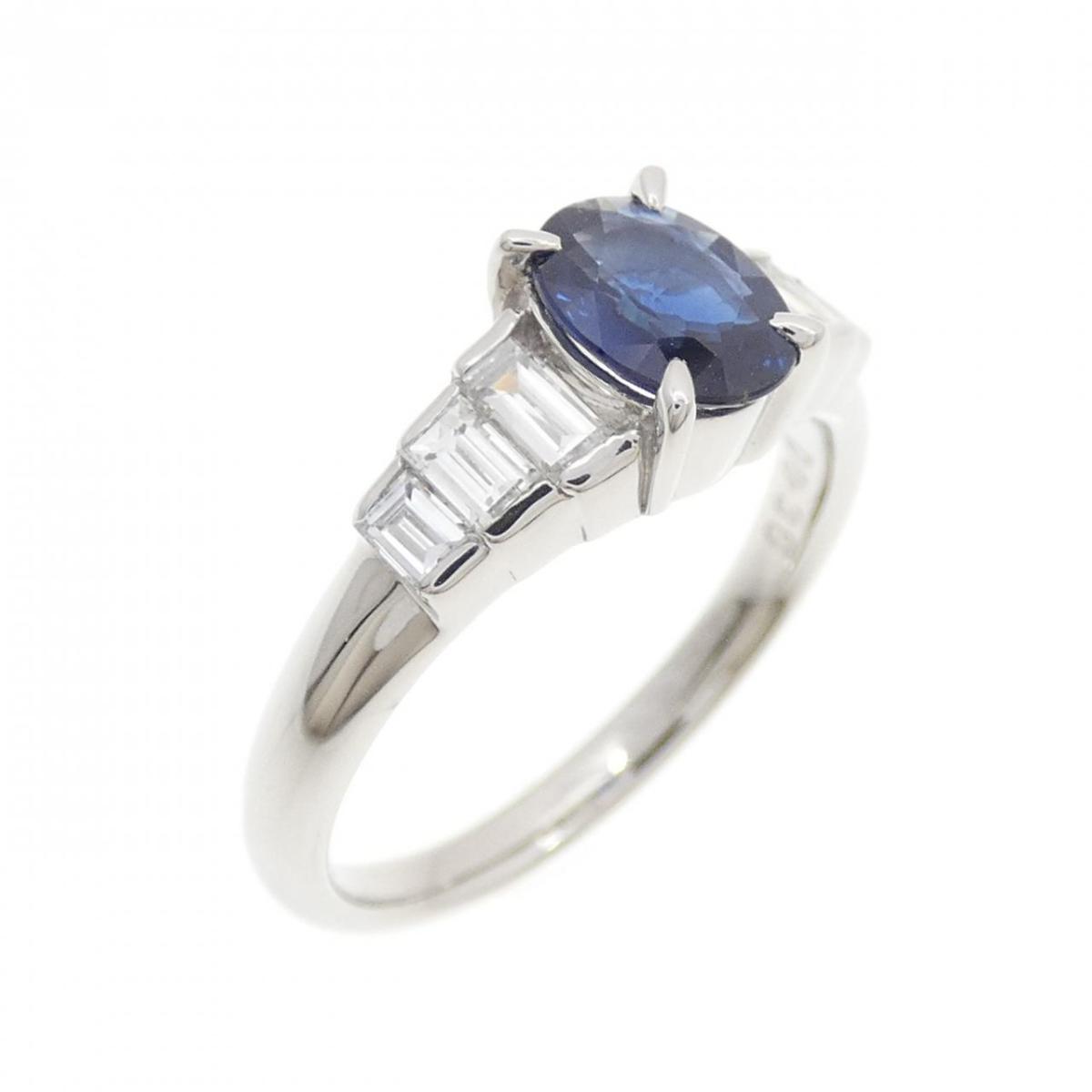 PT900 サファイヤ リング 0.74CT【中古】