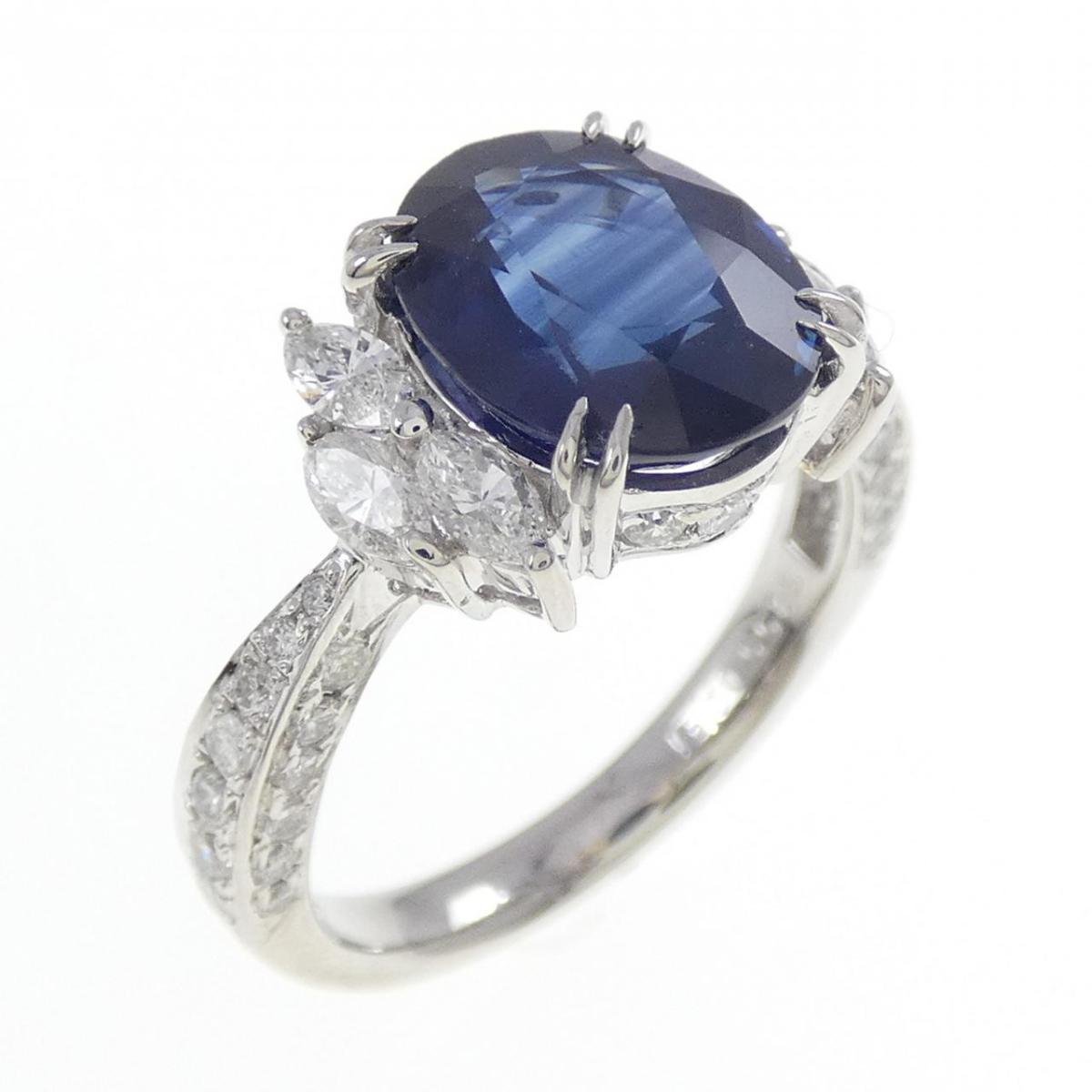 PT900 サファイヤ リング 3.55CT【中古】