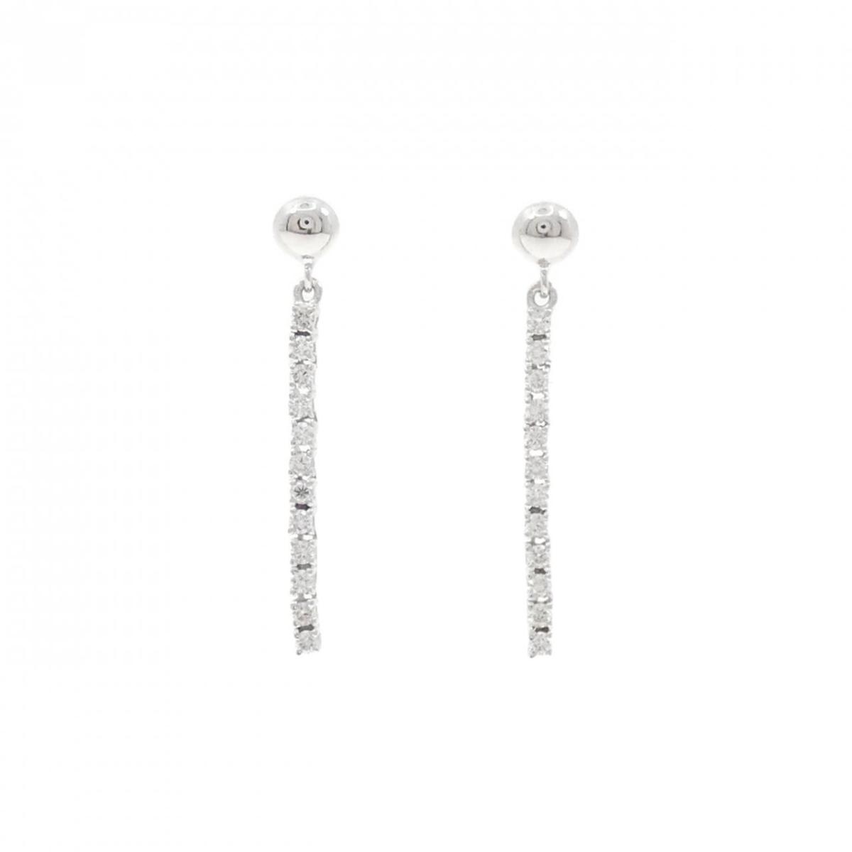 K18WG/K14WG ダイヤモンド ピアス 0.30CT【中古】|KOMEHYO ONLINESTORE 店