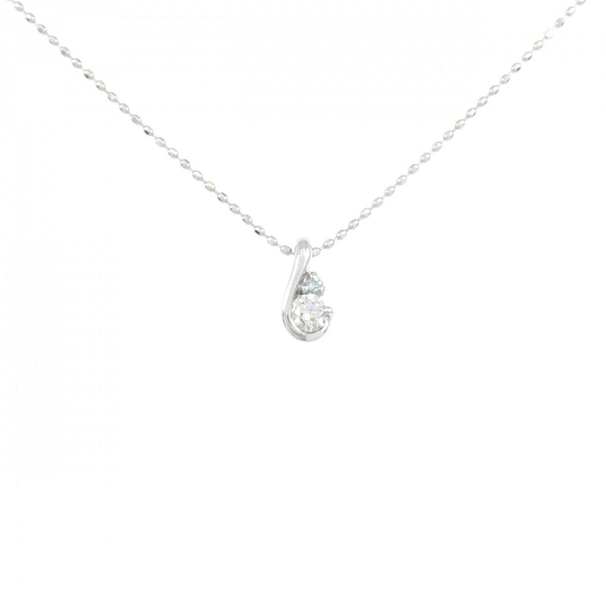 K18WG ダイヤモンド ネックレス 0.11CT【中古】｜KOMEHYO ONLINESTORE 店