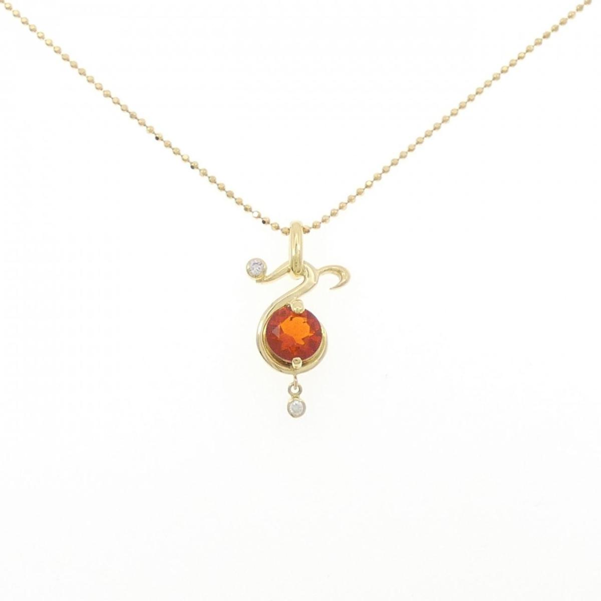 K18YG オパール ネックレス 0.82CT【中古】