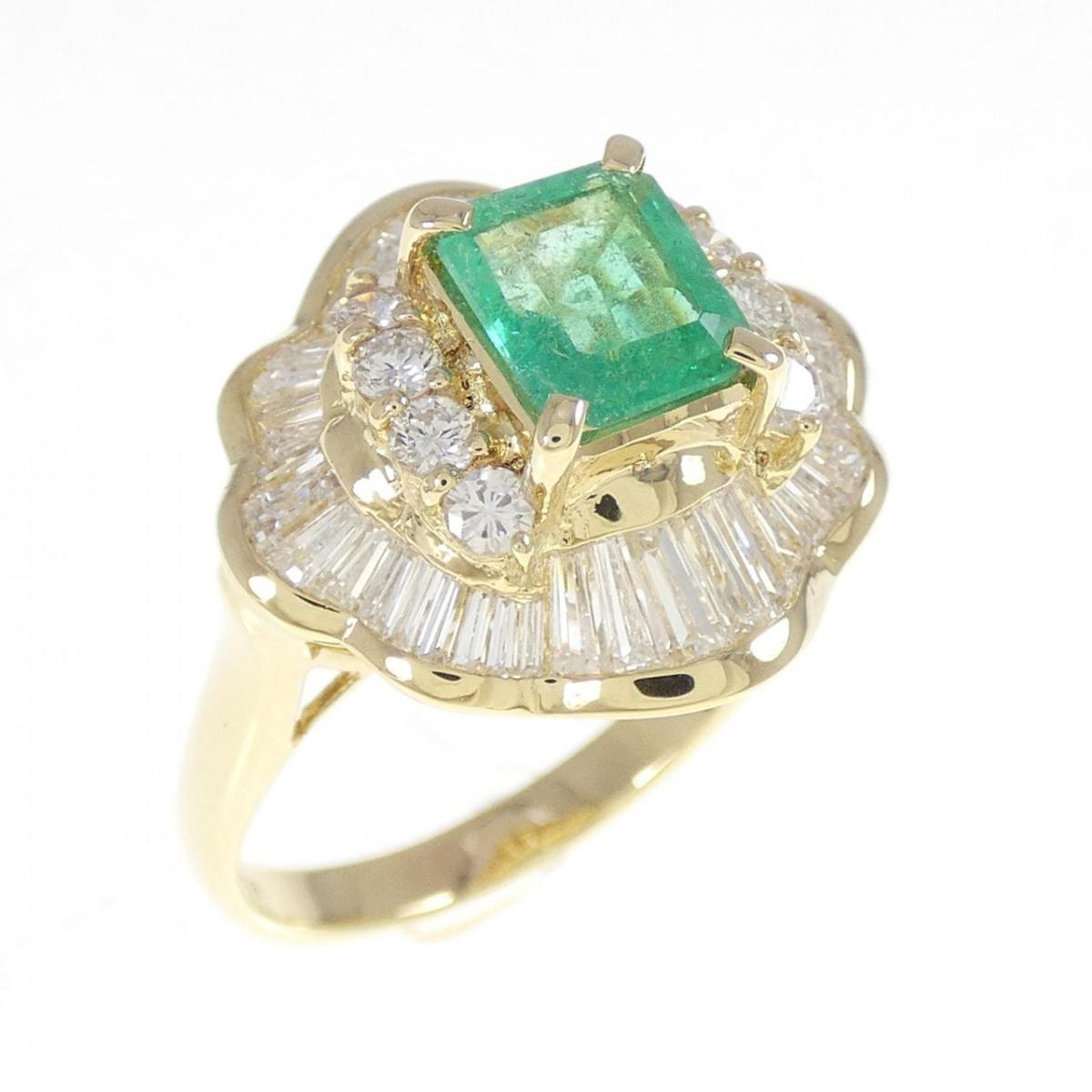 K18YG エメラルド リング 0.96CT【中古】