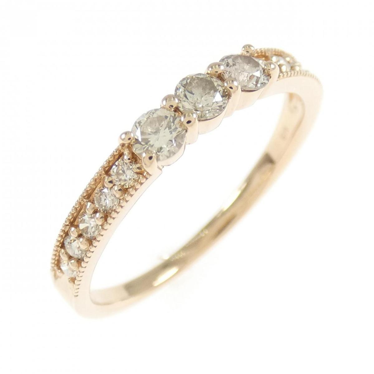 K18PG ダイヤモンド リング 0.34CT【中古】