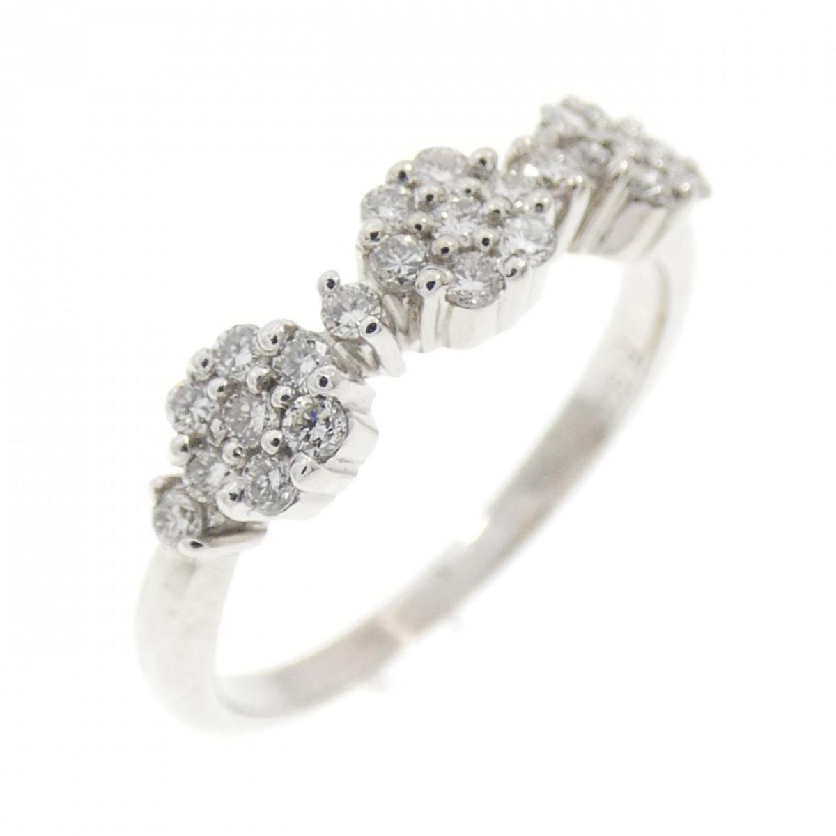 PT900 フラワー ダイヤモンド リング 0.25CT【中古】 42,360円