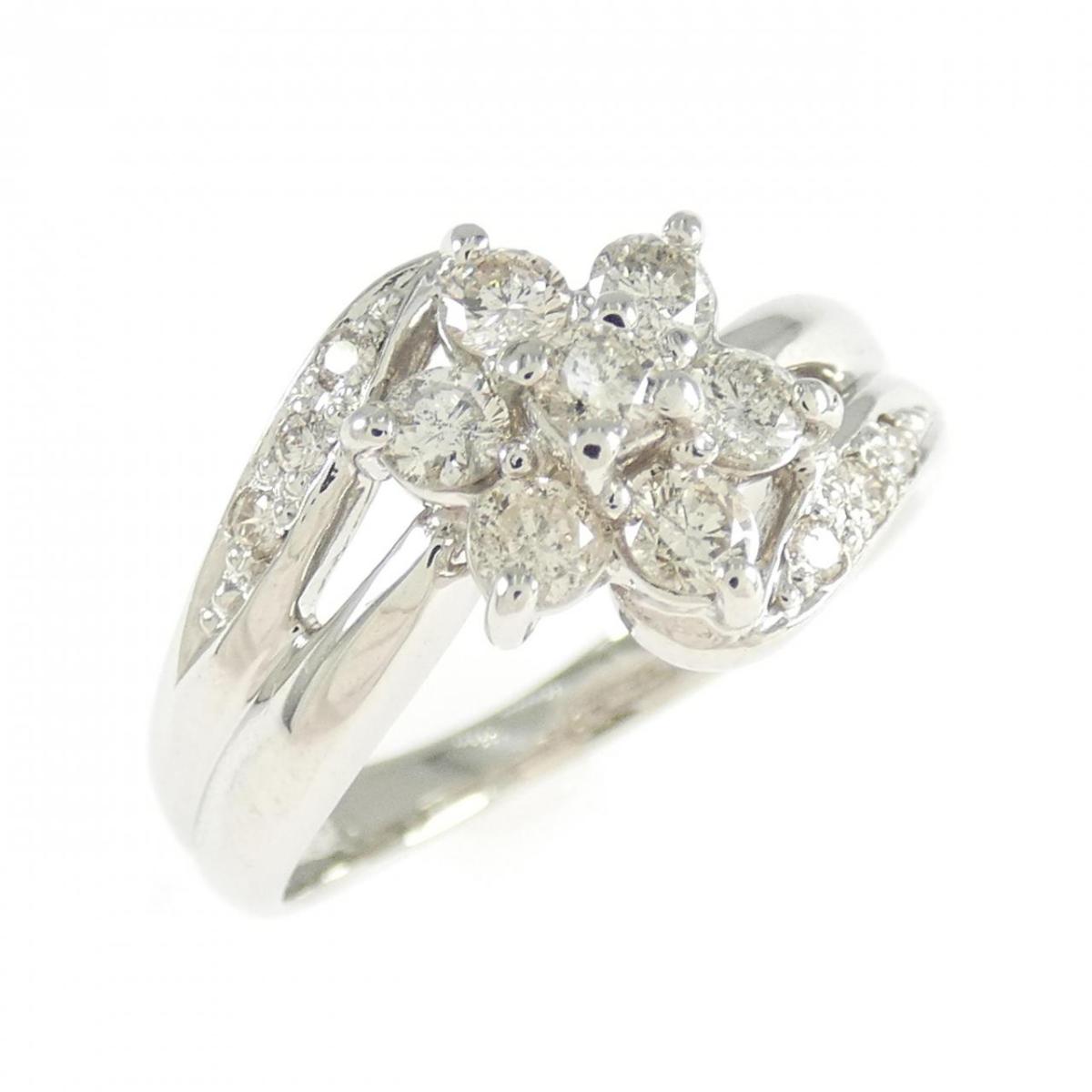 PT900 フラワー ダイヤモンド リング 0.50CT【中古】｜KOMEHYO ONLINESTORE 店