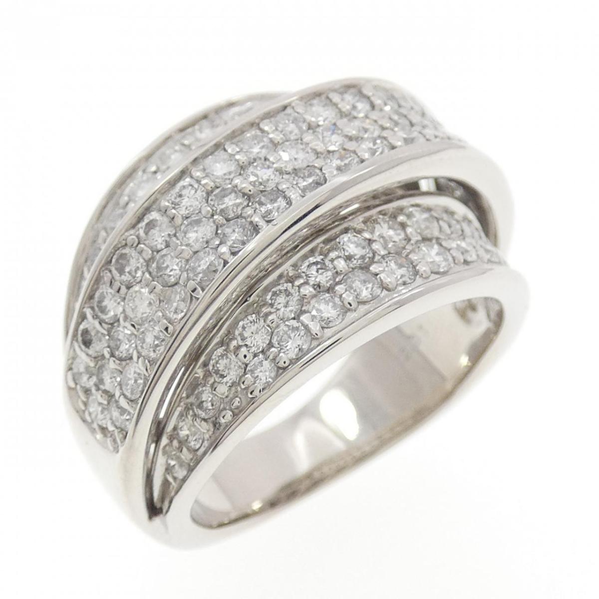 PT900 パヴェ ダイヤモンド リング 2.01CT【中古】