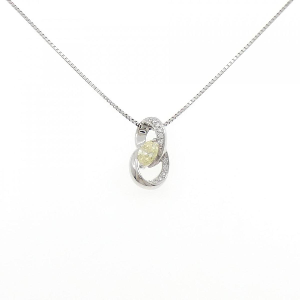 PT900/PT850 ダイヤモンド ネックレス 0.550CT【中古】
