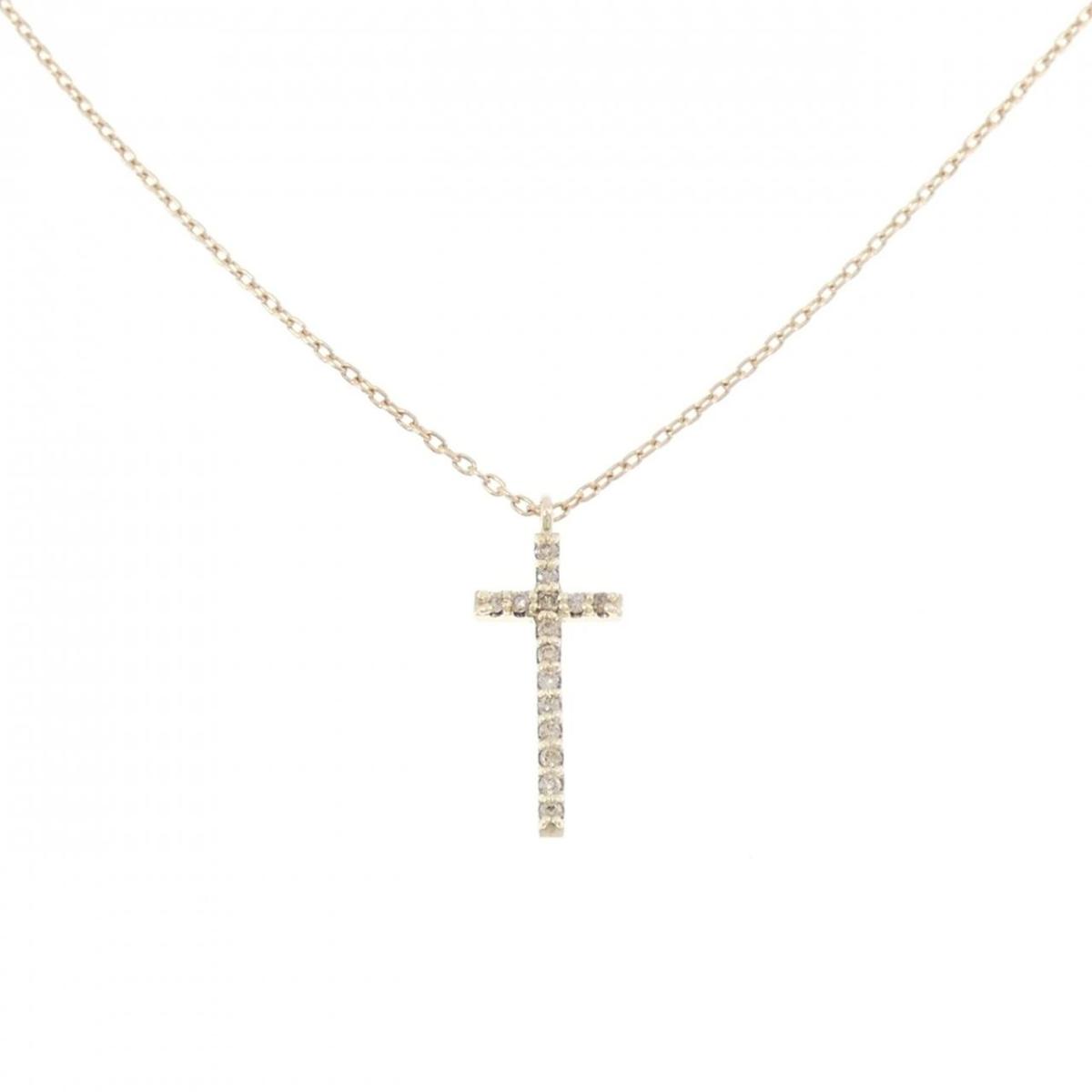 ココシュニック クロス ダイヤモンド ネックレス【中古】