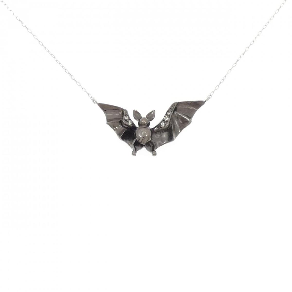 K18BG/K18WG コウモリ ダイヤモンド ネックレス 0.03CT【中古】｜KOMEHYO ONLINESTORE 店