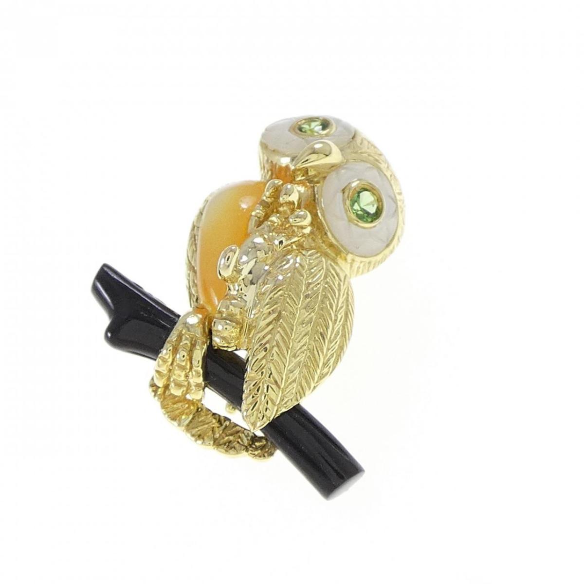 K18YG フクロウ カラーストーン ペンダント【中古】｜KOMEHYO ONLINESTORE 店