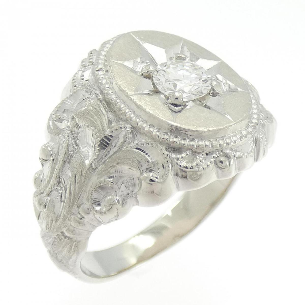 PT900 ダイヤモンド リング 0.37CT【中古】