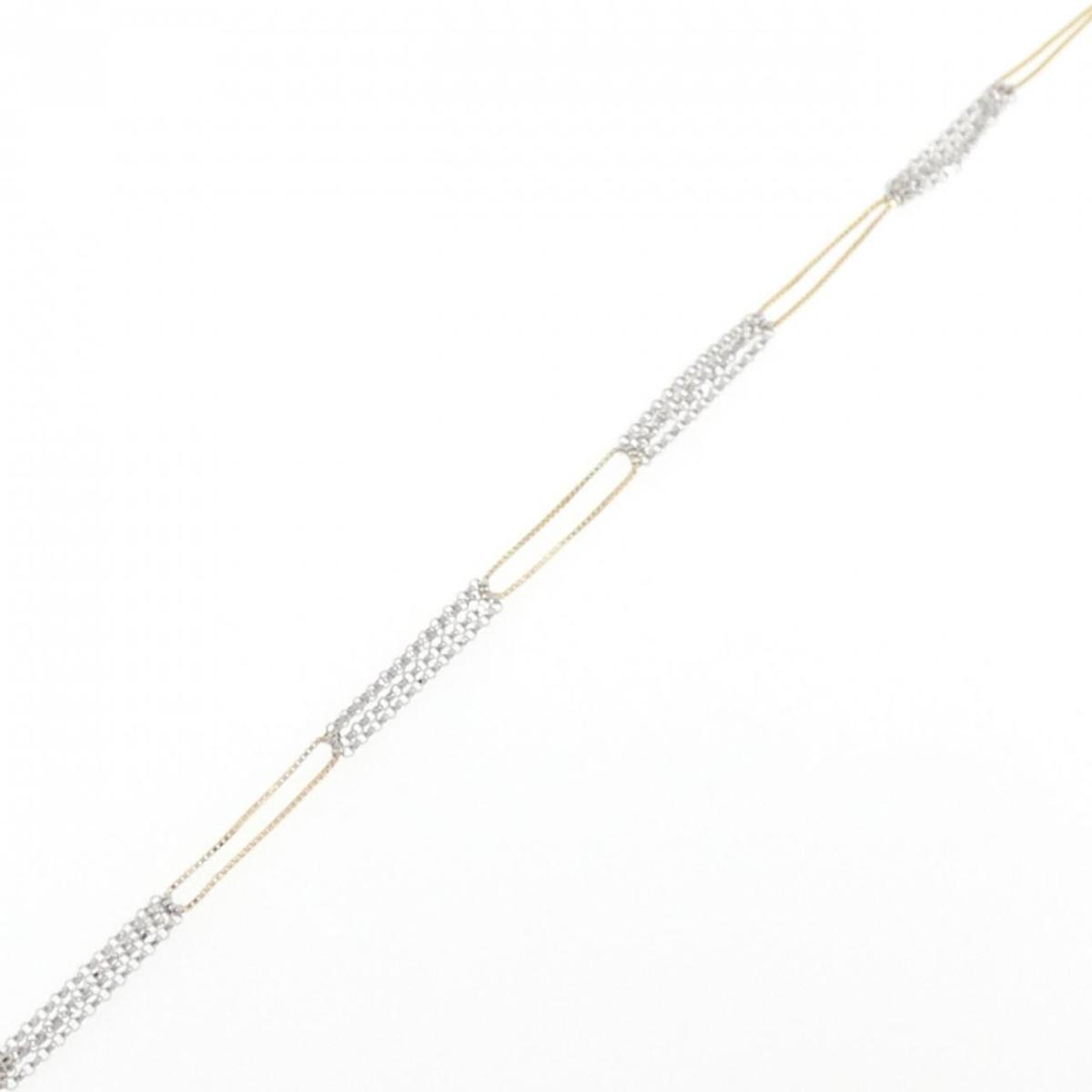 750YG/750WG ブレスレット【中古】