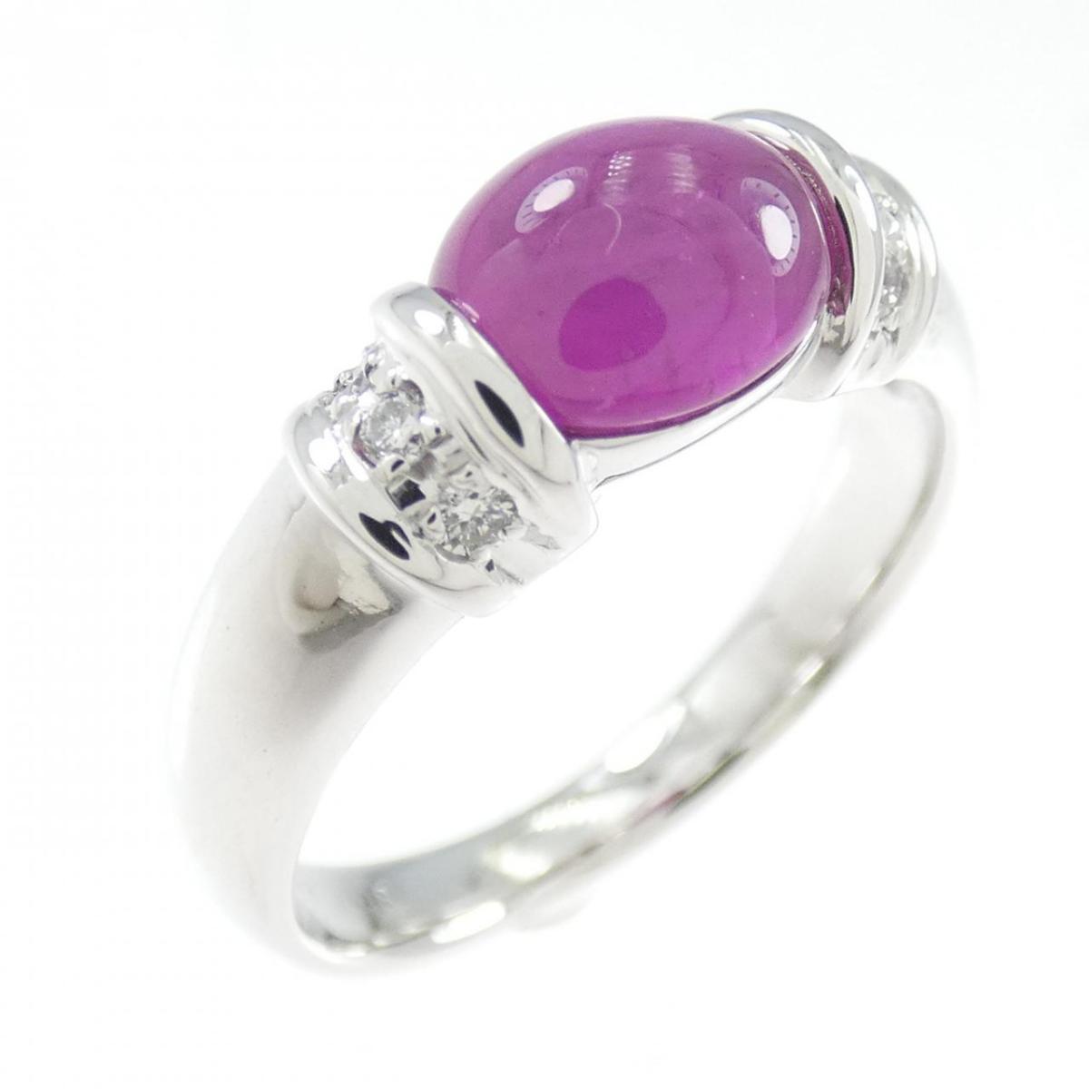 K18WG ルビー リング 2.07CT【中古】