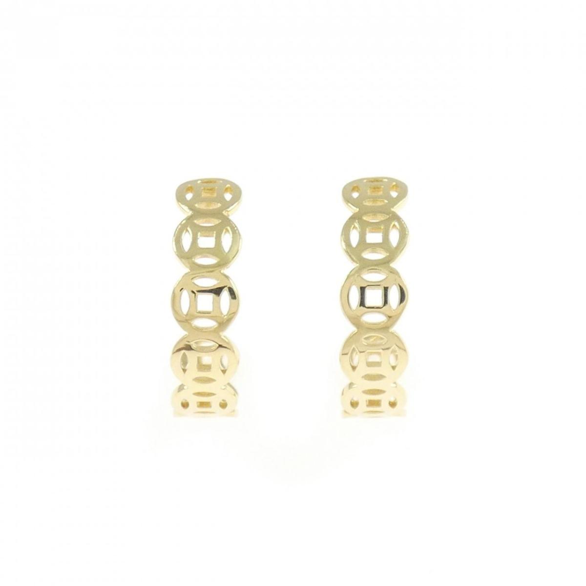 K18YG ピアス【中古】