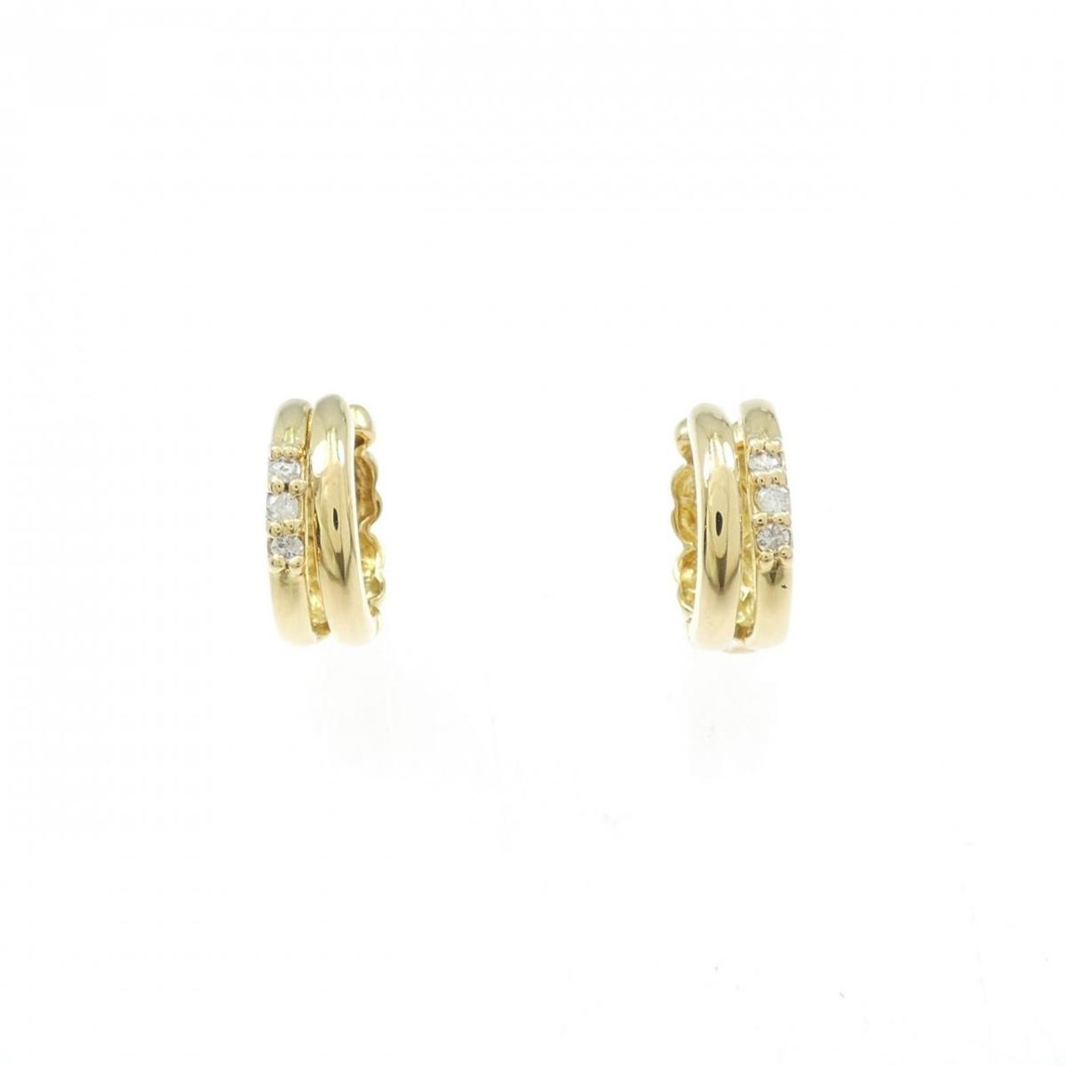K18YG ダイヤモンド イヤリング 0.06CT【中古】