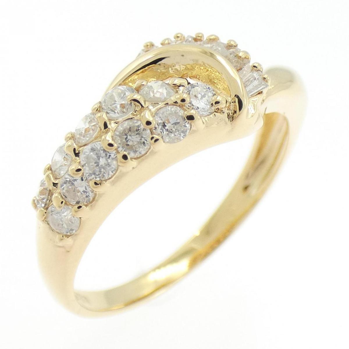 K18YG ダイヤモンド リング 0.81CT【中古】 71,830円