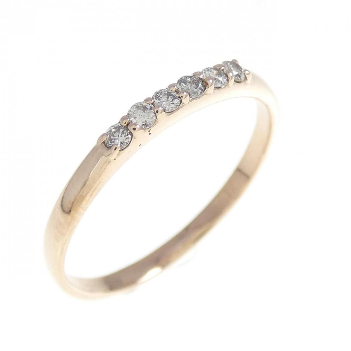 K18PG ダイヤモンド リング 0.10CT【中古】