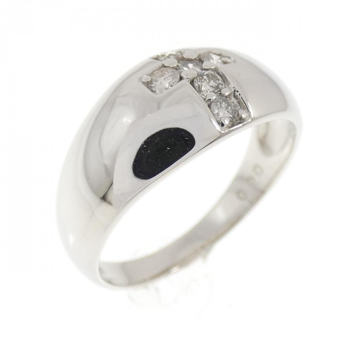 PT900 クロス ダイヤモンド リング 0.20CT【中古】｜KOMEHYO ONLINESTORE 店