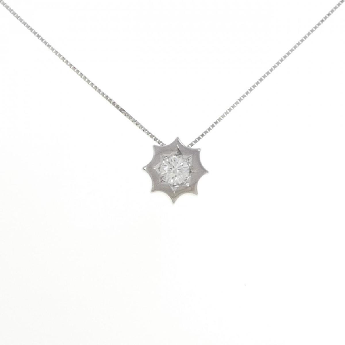 PT900/PT850 ダイヤモンド ネックレス 0.41CT【中古】