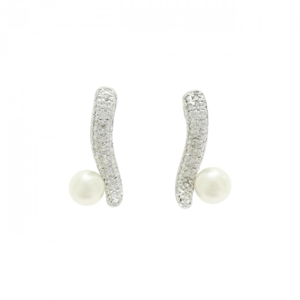 K18WG アコヤパール ピアス 6.0mm【中古】|KOMEHYO ONLINESTORE 店
