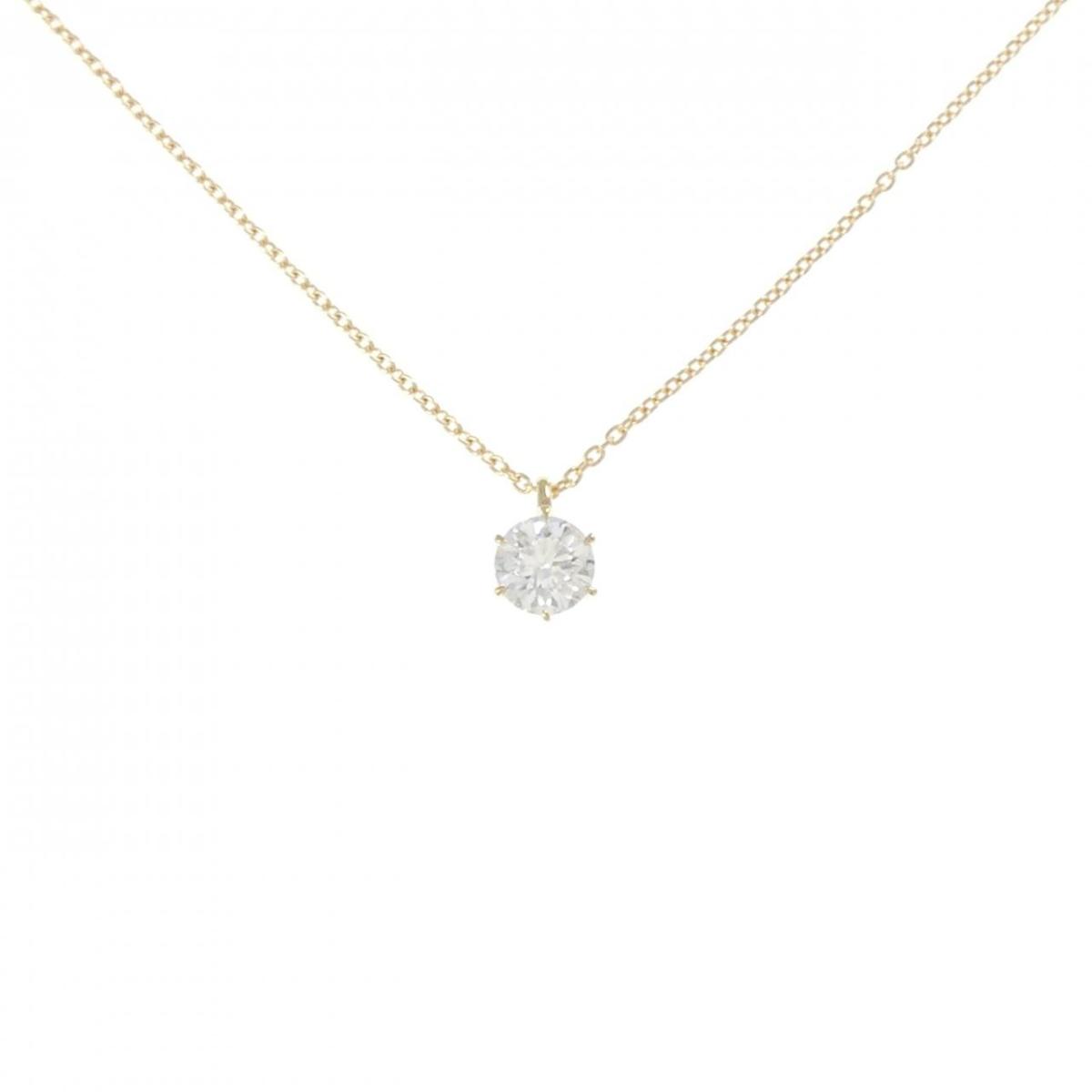 【リメイク】K18YG ダイヤモンド ネックレス 0.344CT D SI1 EXT【中古】