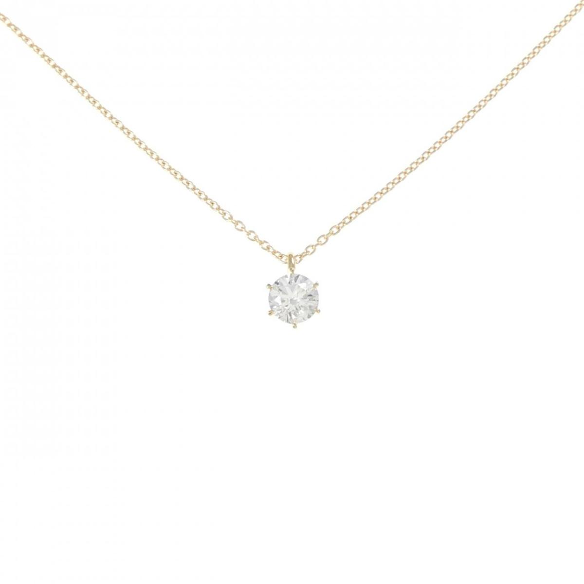 【リメイク】K18YG ダイヤモンド ネックレス 0.306CT H I1 EXT【中古】