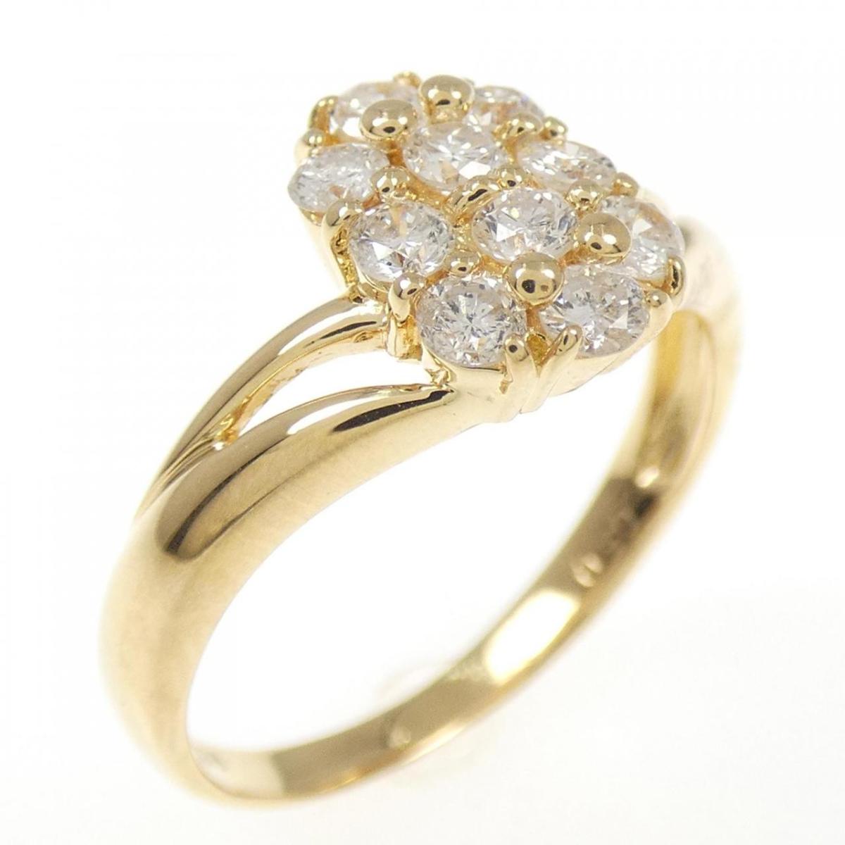 K18YG ダイヤモンド リング 0.50CT【中古】