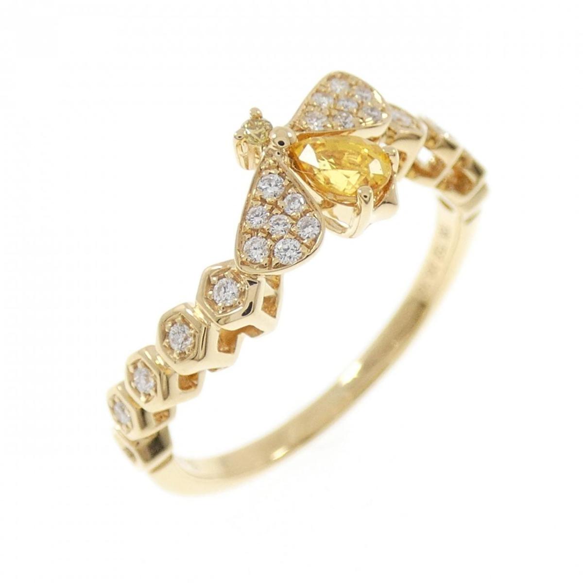 750YG サファイヤ リング 0.22CT【中古】