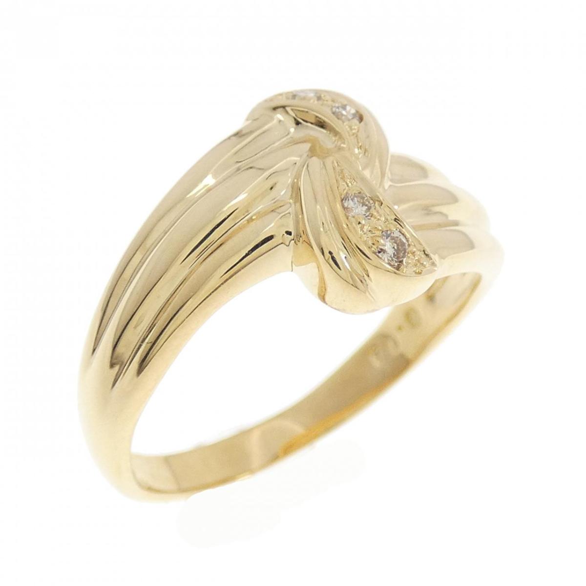 K18YG ダイヤモンド リング 0.04CT【中古】