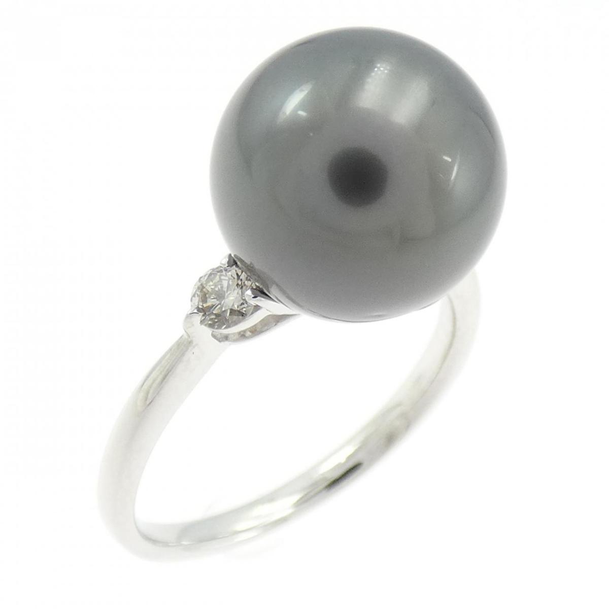 K18WG 黒蝶パール リング 10.8mm【中古】｜KOMEHYO ONLINESTORE 店 48,360円