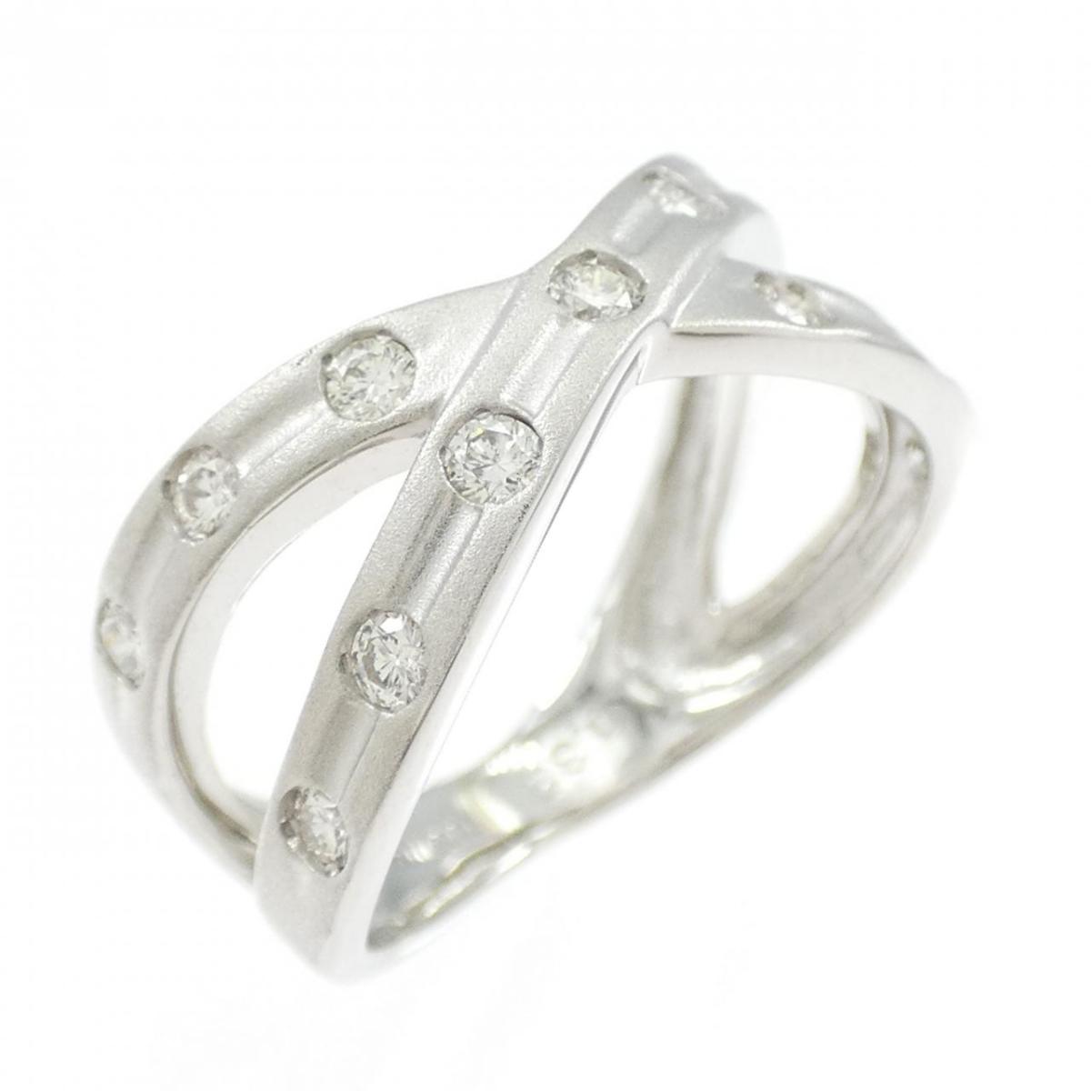 K18WG ダイヤモンド リング 0.32CT【中古】
