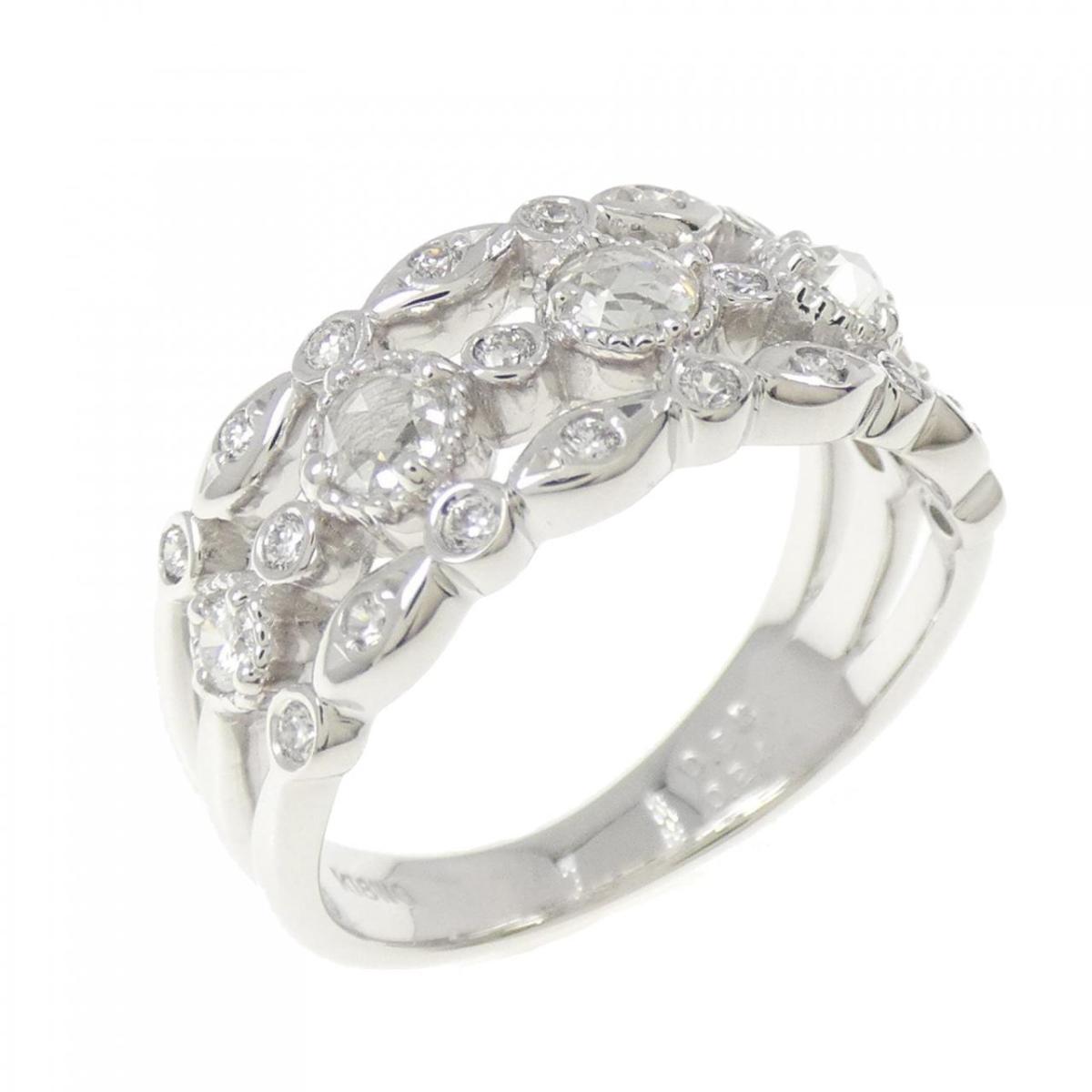 K18WG ダイヤモンド リング 0.36CT【中古】