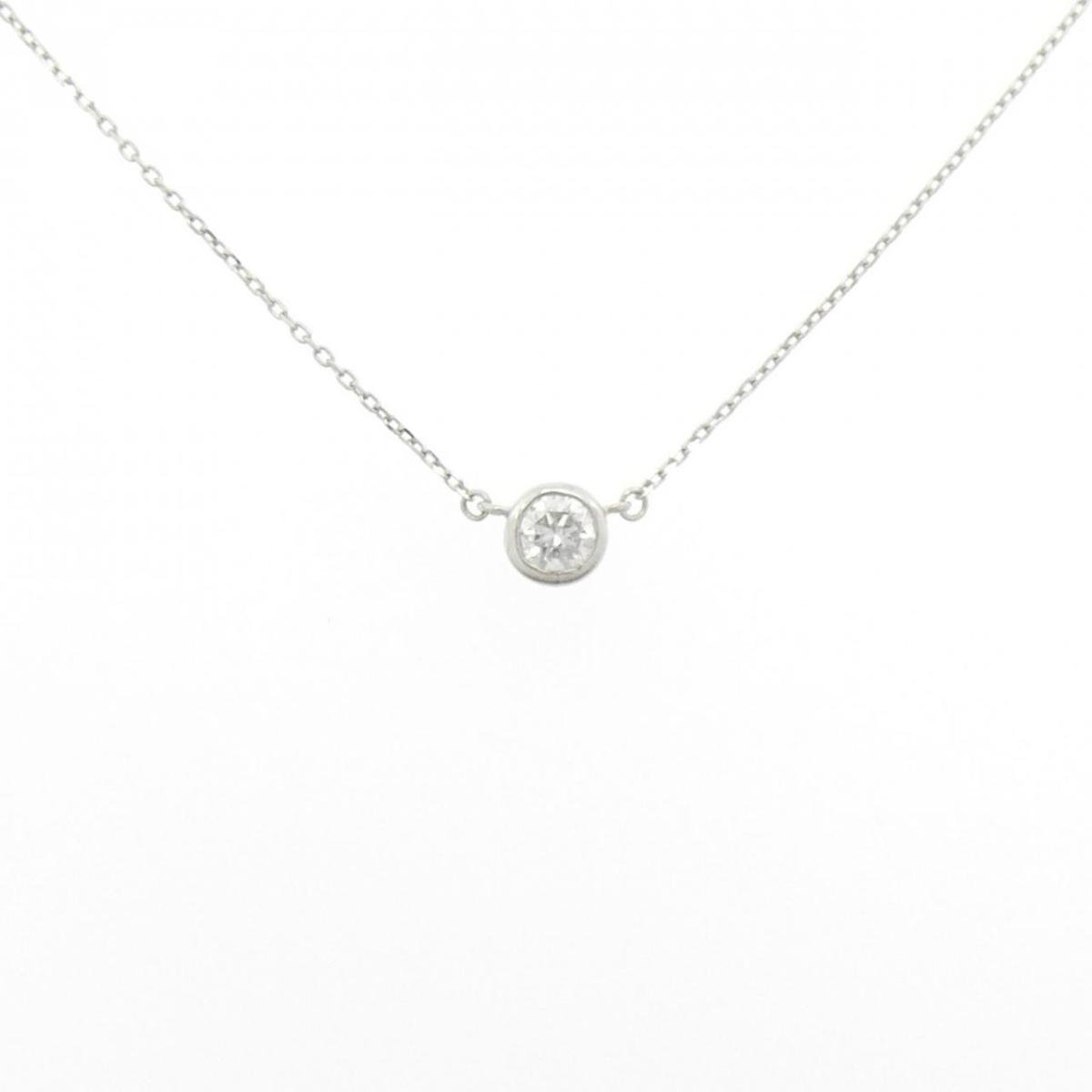 PT900 ソリティア ダイヤモンド ネックレス 0.15CT【中古】