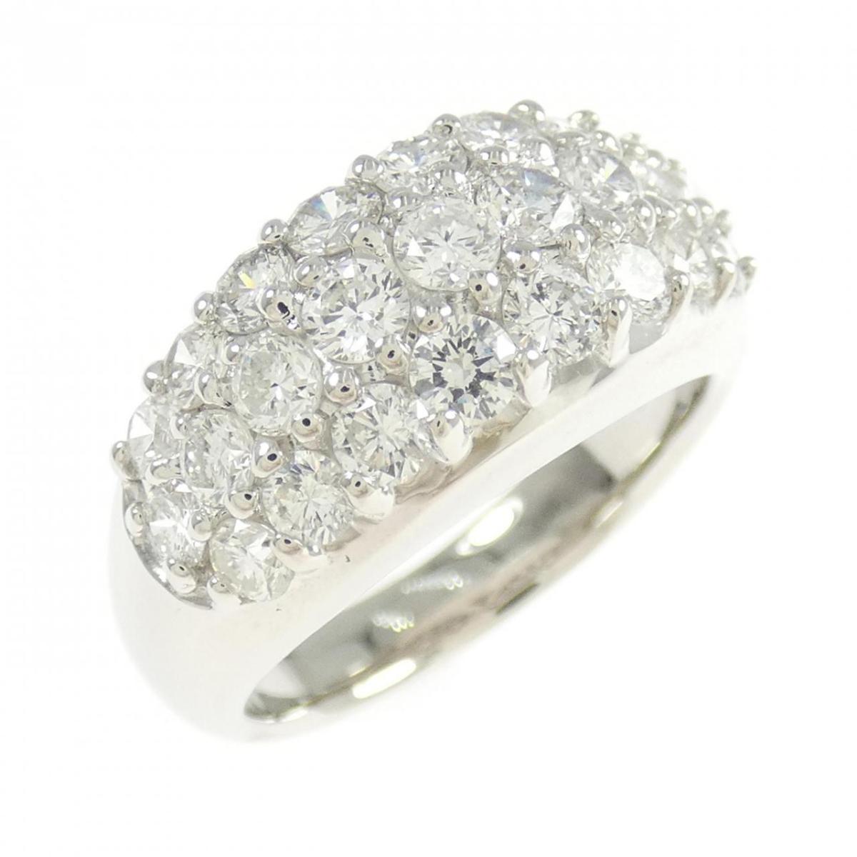PT900 パヴェ ダイヤモンド リング 1.50CT【中古】