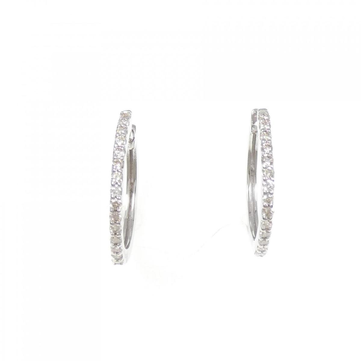 【新品】K18WG ダイヤモンド フープ ピアス 0.30CT【新品】|KOMEHYO ONLINESTORE 店